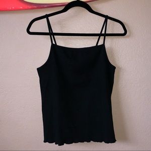 Kimchi Blue Ribbed Black Tank/Cami